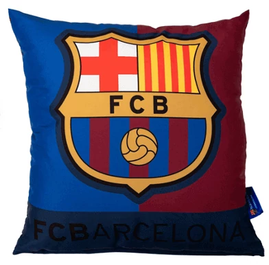 A Barcelona gránátvörös-kék díszpárnája