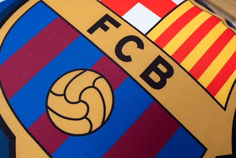 A Barcelona gránátvörös-kék díszpárnája