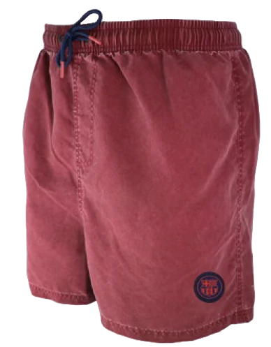 Koptatott gránátvörös Barcelona fürdőnadrág - L