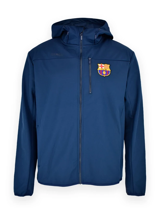 A Barcelona kék softshell kabátja - L