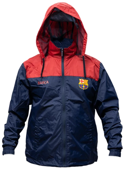 A prémium gránátvörös-kék Barçás széldzseki - M