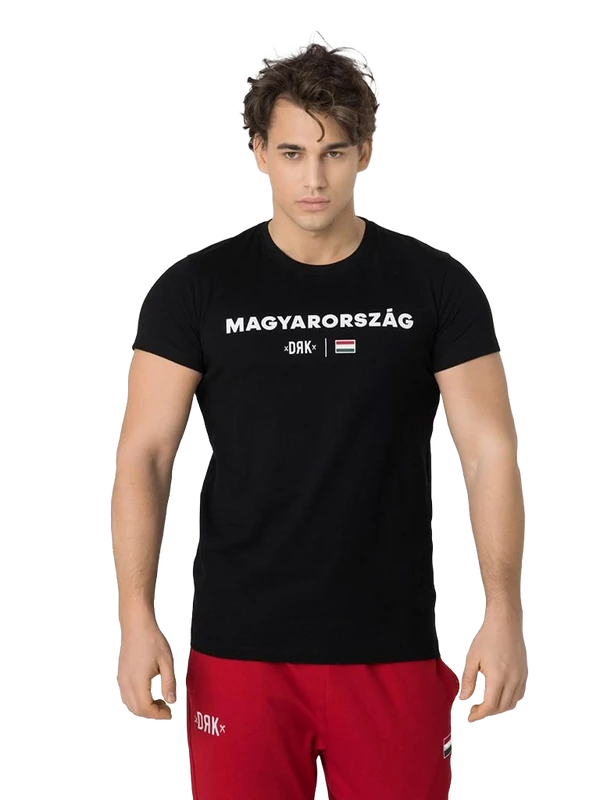 Lehengerlő magyar válogatott szurkolói póló - fekete - 3XL