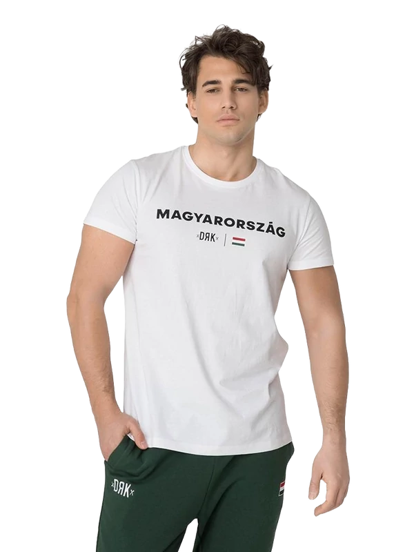 Lehengerlő magyar válogatott szurkolói póló - fehér - 2XL