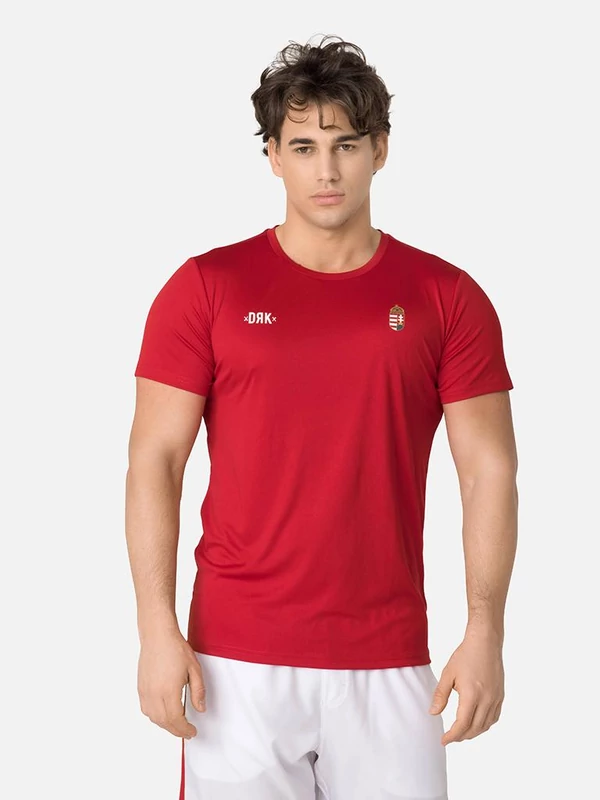 Champions - magyar válogatott edző póló - piros - L