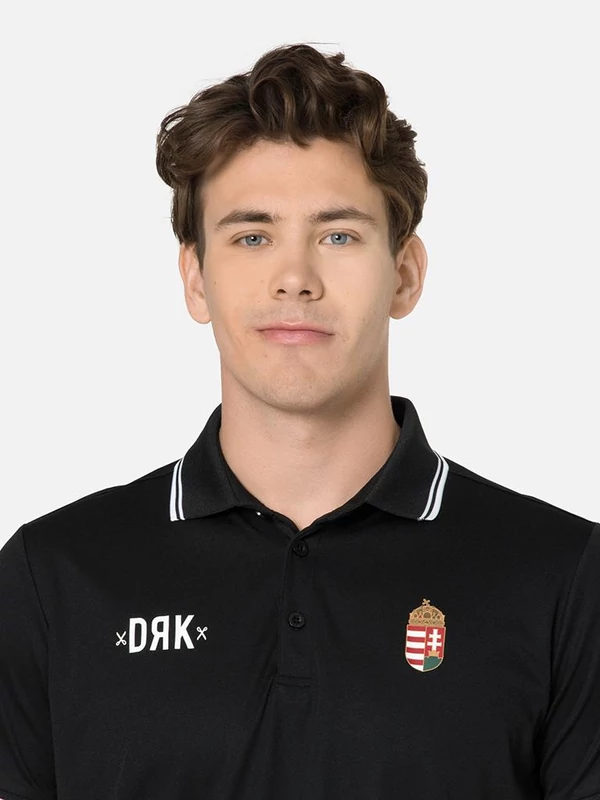 Fergeteges, elegáns magyar válogatott galléros póló - L