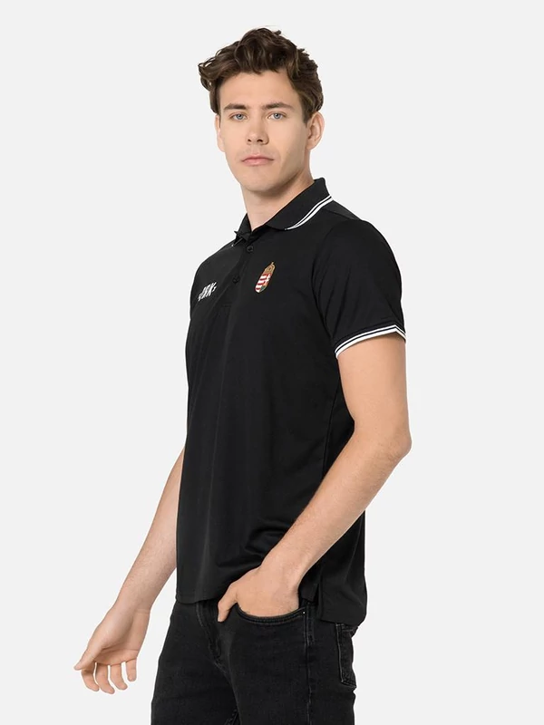 Fergeteges, elegáns magyar válogatott galléros póló - L