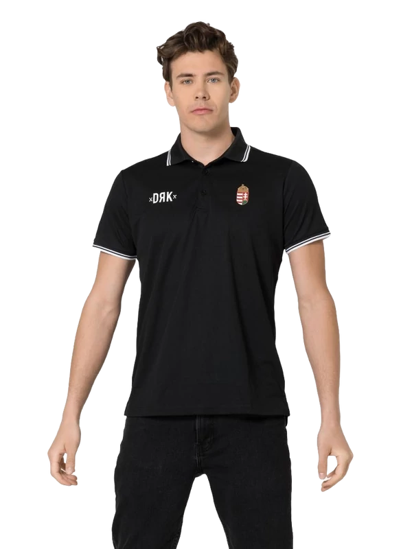 Fergeteges, elegáns magyar válogatott galléros póló - L