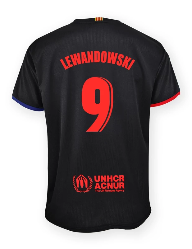 FC Barcelona 24-25 prémium második számú szurkolói mez, replika - Lewandowski 9 - S