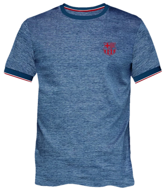 Elegáns, minimalista Barçás póló - kék - L