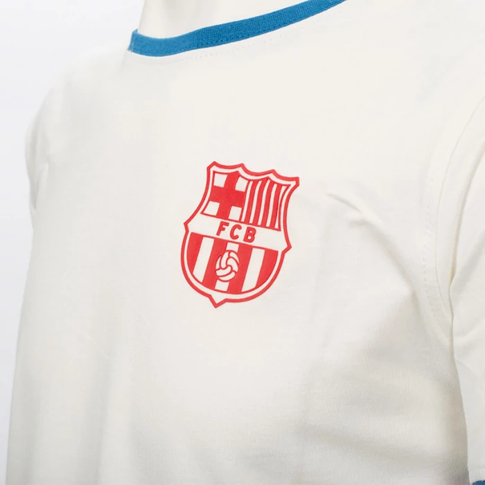 Elegáns, minimalista Barçás póló - fehér - 2XL