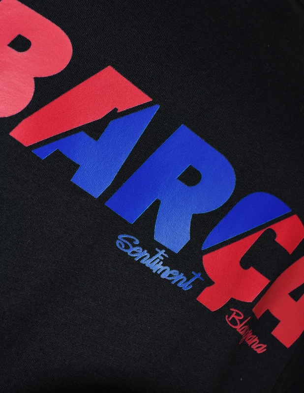 FC Barcelona fekete felnőtt póló - L