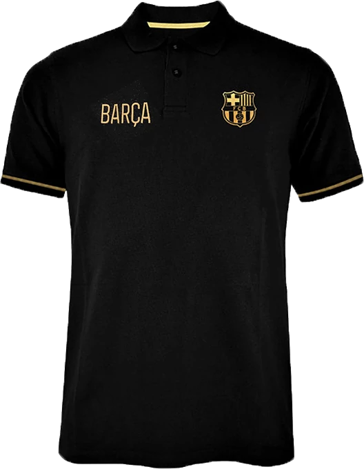 A Barcelona elegáns fekete - arany pólója - L