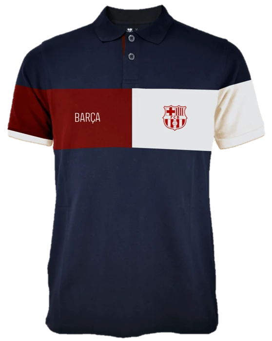 A Barça trikolor galléros pólója - S