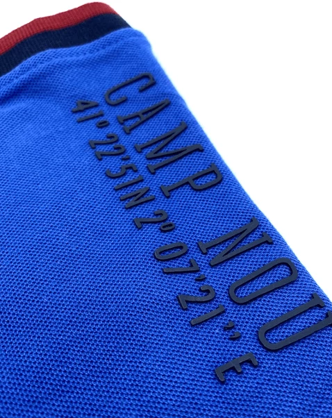 A Camp Nou királykék galléros pólója - S