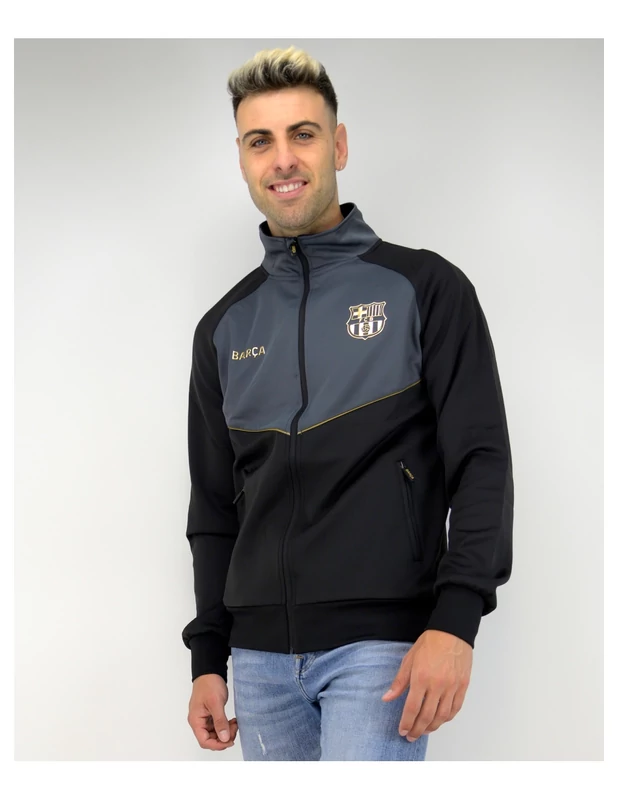 Prémium fekete-arany Barcelona kardigán - 2XL