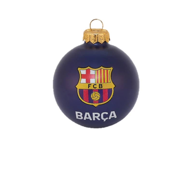 Ragyogó kék Barçás karácsonyfadísz