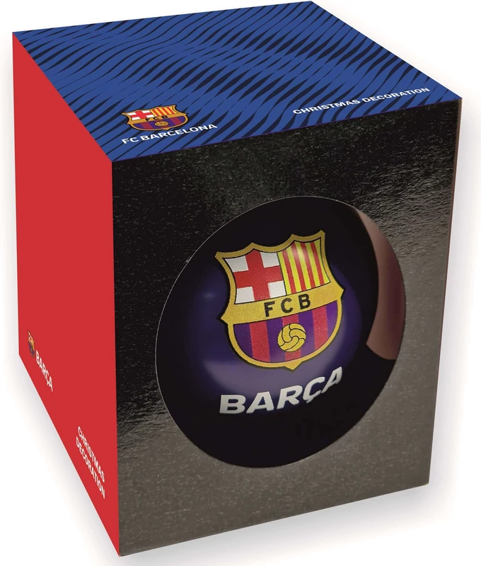 Ragyogó kék Barçás karácsonyfadísz