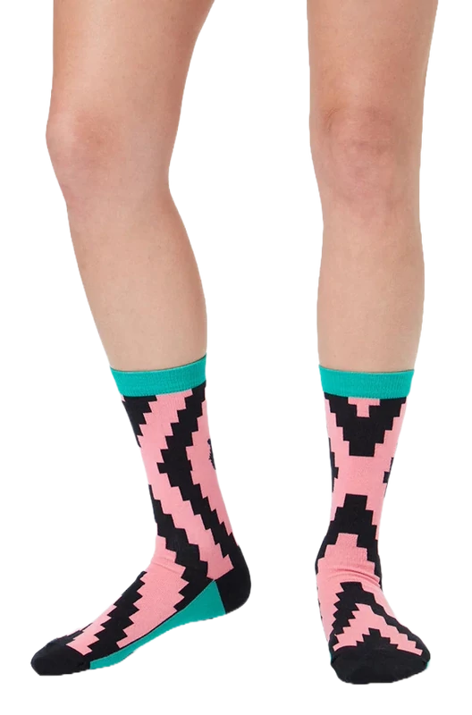 Cikkcakk mintás, ütős Barçás zokni - 43-46