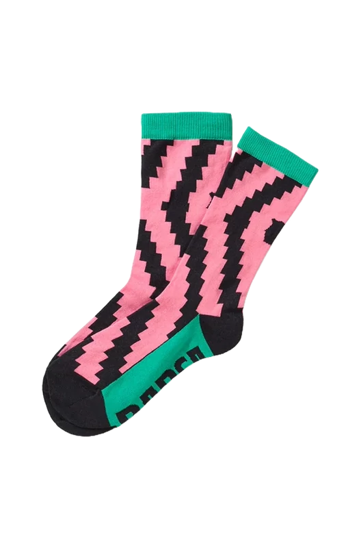 Cikkcakk mintás, ütős Barçás zokni - 43-46