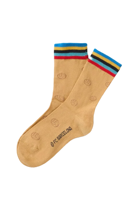 Barcelona 30 - aranyszínű Barçás zokni - 39-42