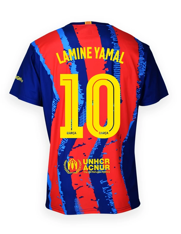 FC Barcelona 25-26 prémium 4. számú idegenbeli mez, replika - LAMINE YAMAL 10 - L