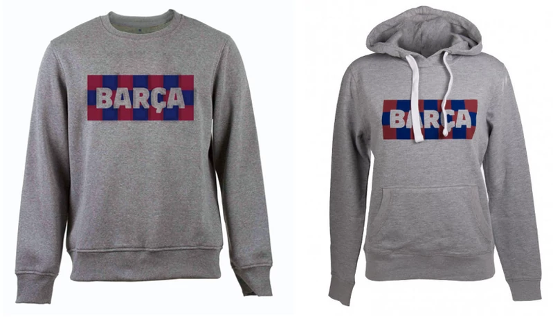 A női és férfi kockás Barçás pulóvered - páros ajánlat - L