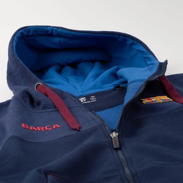 A tengerkék kapucnis Barça pulóver - S