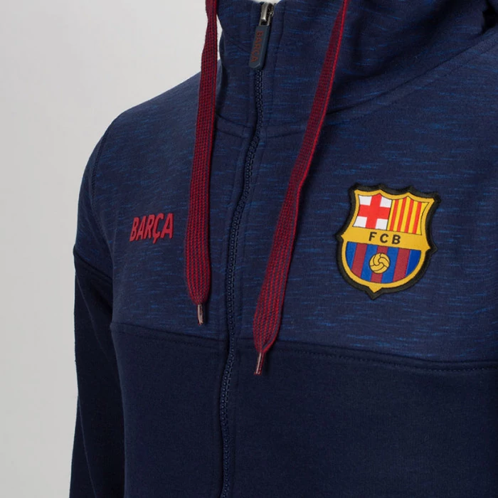 A tengerkék kapucnis Barça pulóver - S