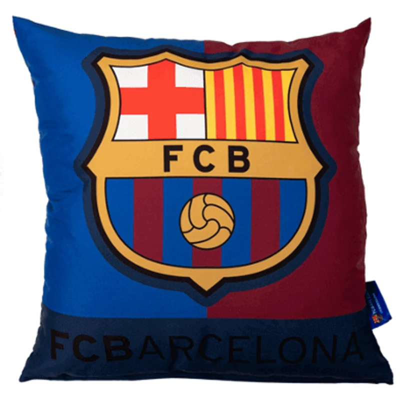 A Barcelona gránátvörös-kék díszpárnája