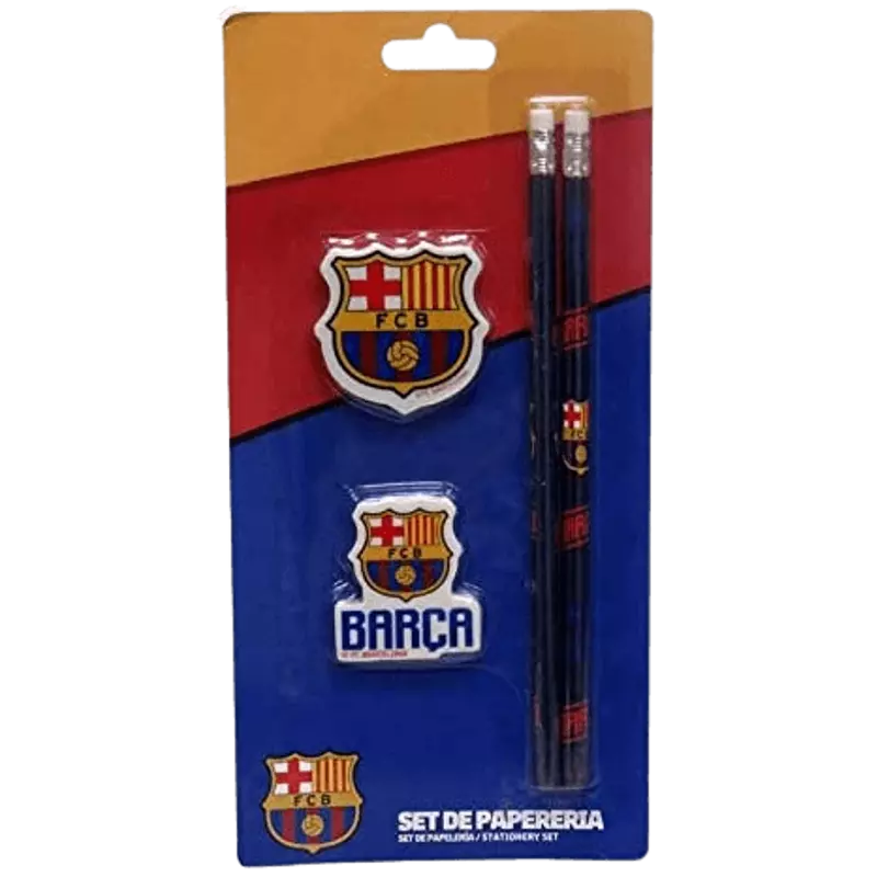 FC Barcelona ceruza és radír alap készlet