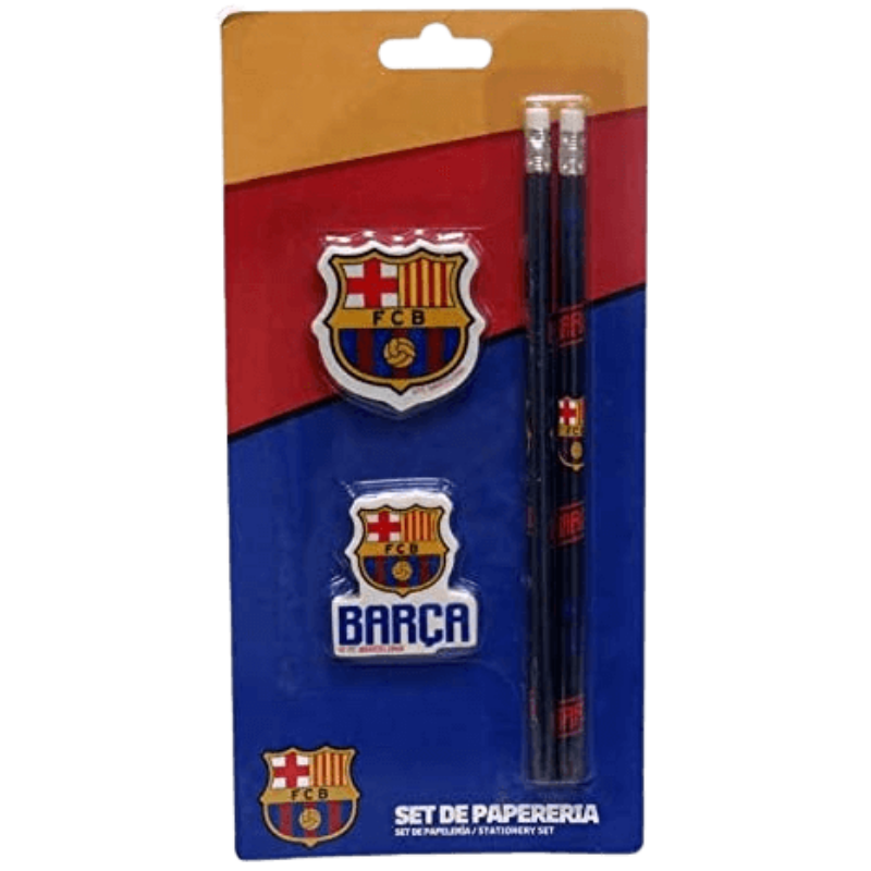 FC Barcelona pencil and eraser base set