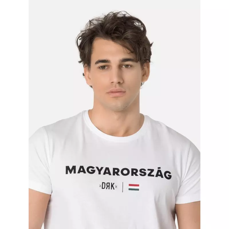 Lehengerlő magyar válogatott szurkolói póló - fehér - M