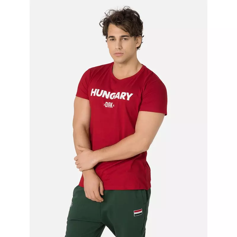 Magyarország hivatalos válogatott póló - piros - M