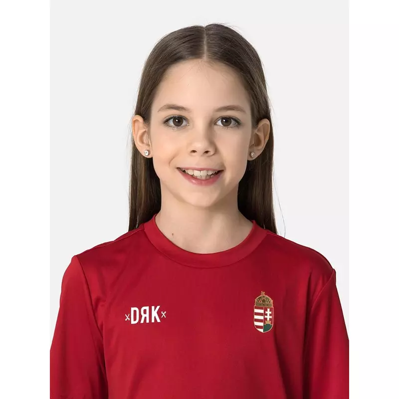 Champions - gyerek magyar válogatott edző póló - piros - 10 éves
