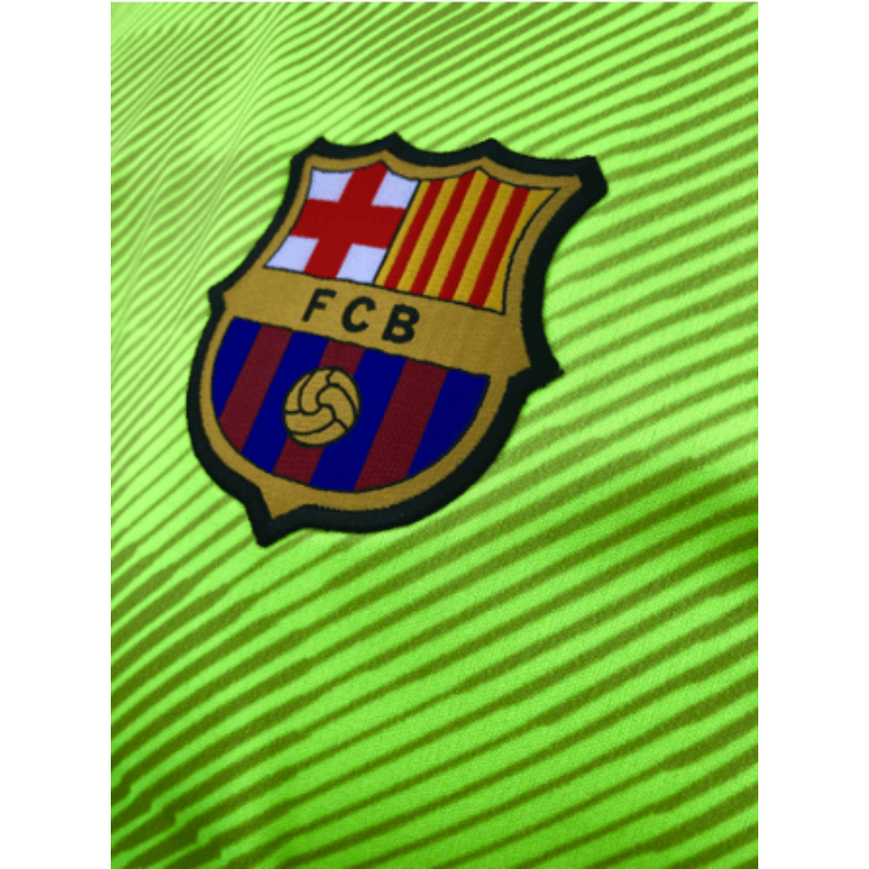 Barça's fierce neon yellow tracksuit top - L