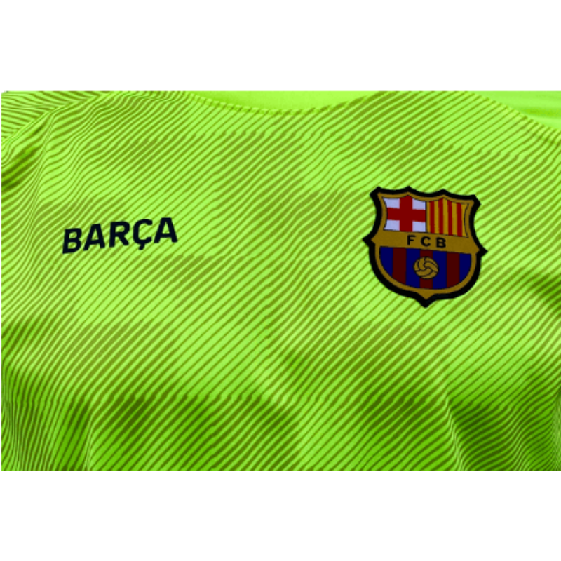 A Barça fergeteges, neon sárga edzőmeze - L