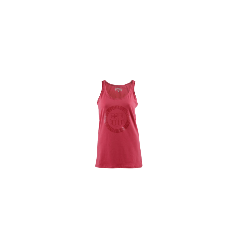 Ujjatlan női Barçás felső - piros melange - XL
