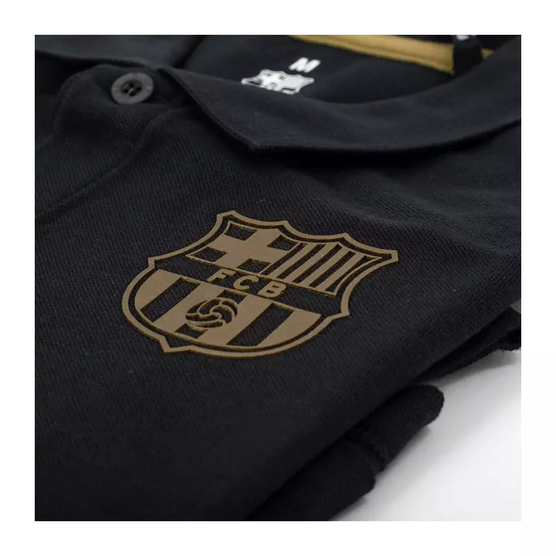 Stylish black and gold T-shirt from Barcelona - L