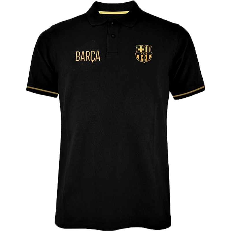 A Barcelona elegáns fekete - arany pólója - L