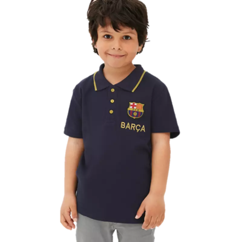 Az elegáns, gyerek Barcelona galléros póló - 8 éves