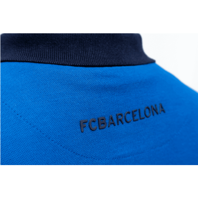 A Camp Nou királykék galléros pólója - L