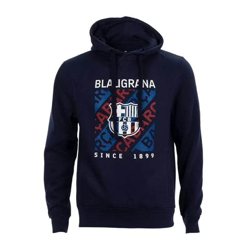 Dark blue Barcelona hoodie with crest - XL