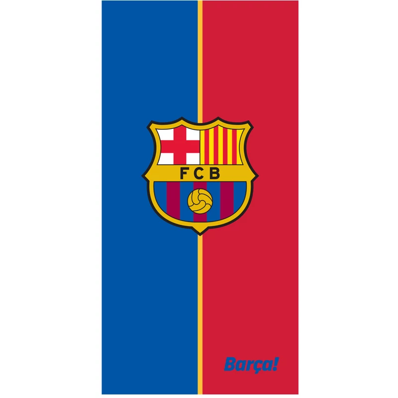 A trendi gránátvörös-kék Barcelona törölköző