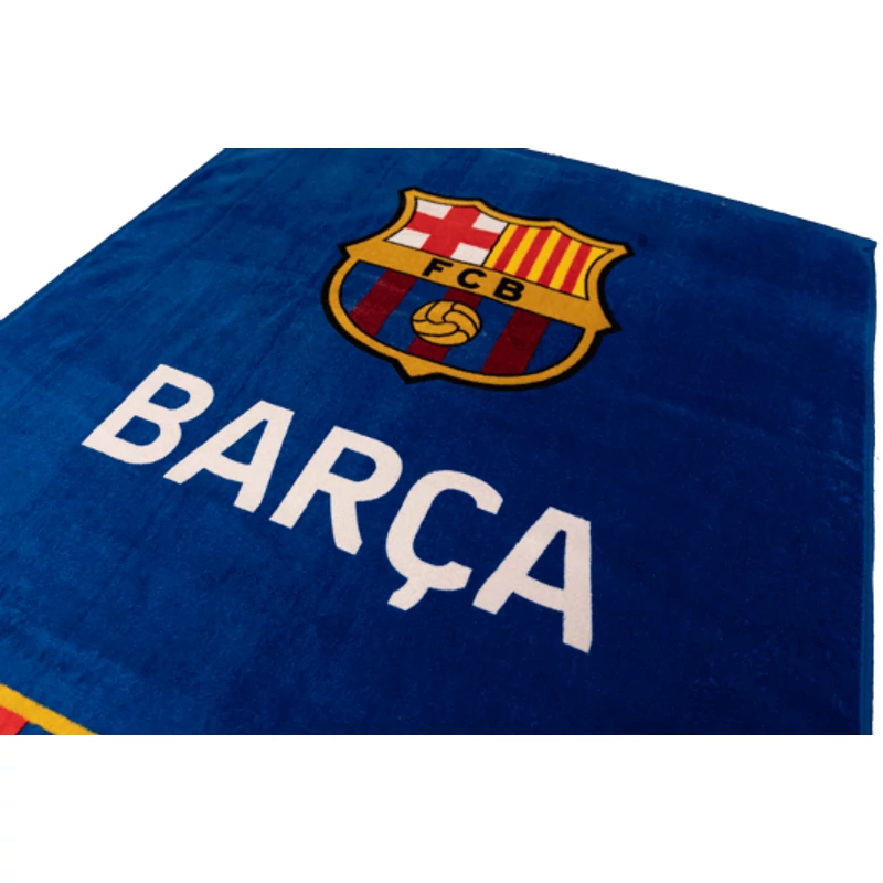 A Barça hivatalos gránátvörös-kék törölközője