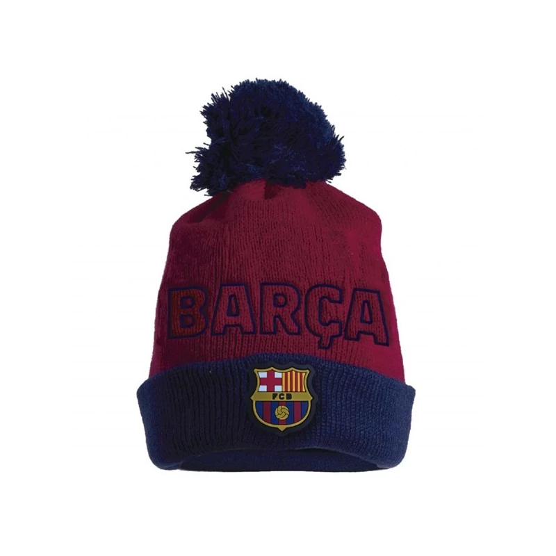 A bojtos Barçás téli sapkád
