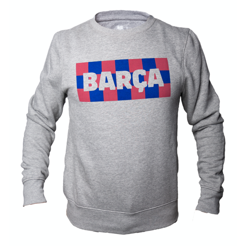 Men's and women's plaid Barça sweatshirt - pair offer - 2XL